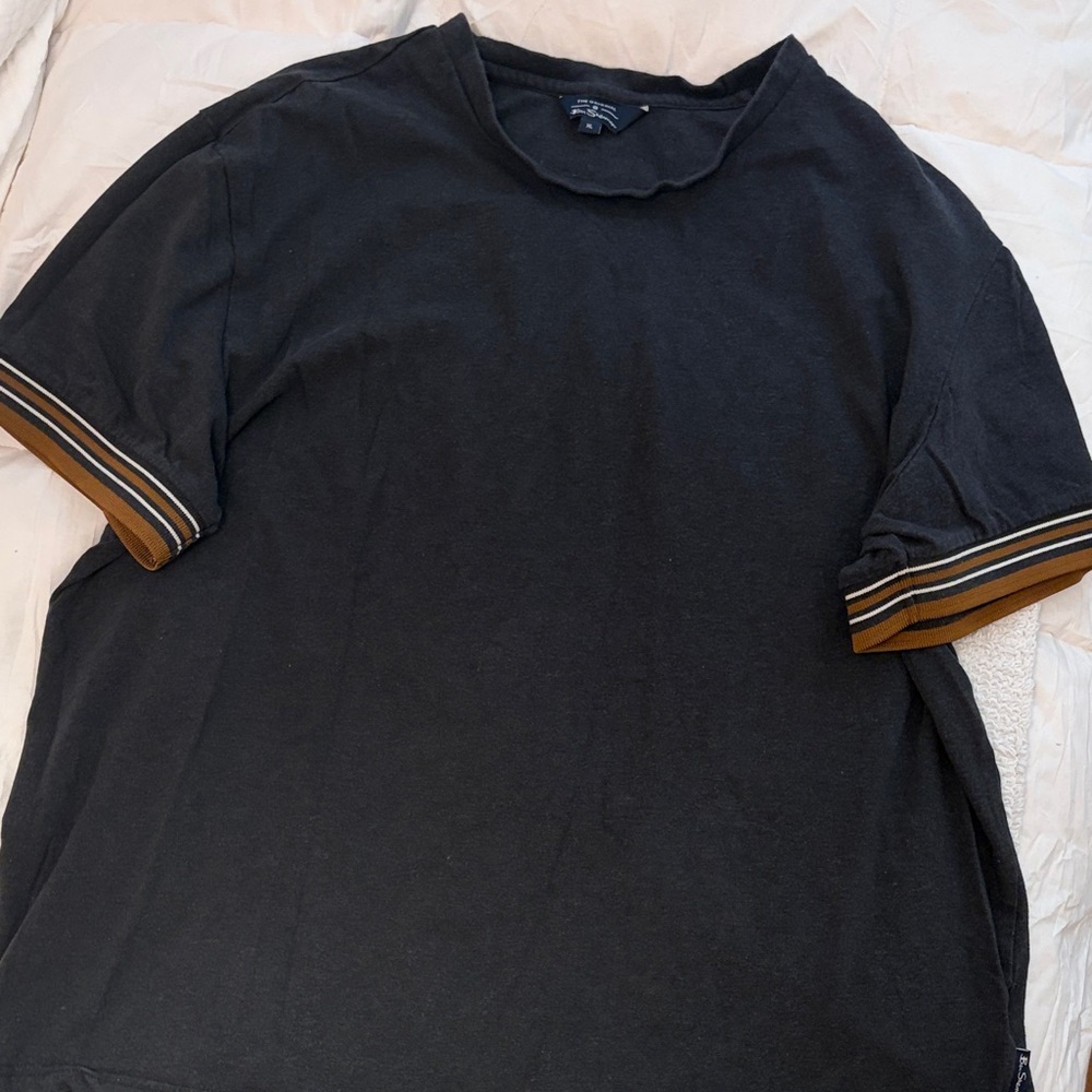Ben Sherman Tee with 90’s style Striped Sleeves